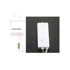 TENDA LUMINOSA 10 PALLINE DI NATALE 3 METRI CON NEVE LUCE LED CALDA FREDDA RGB