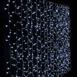 TENDA LUMINOSA DI NATALE LED ESTERNO LUCI 150 LED 5 MT X 0,75 CM BIANCO FREDDO
