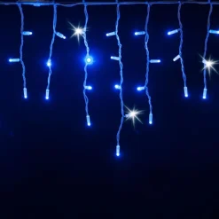 TENDA LUMINOSA NATALIZIA 150 LED CON FLASH LUCE BLU 3MT ESTERNO PROLUNGABILE