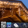 TENDA LUMINOSA NATALIZIA 150 LED CON FLASH BIANCO CALDO 3MT ESTERNO PROLUNGABILE