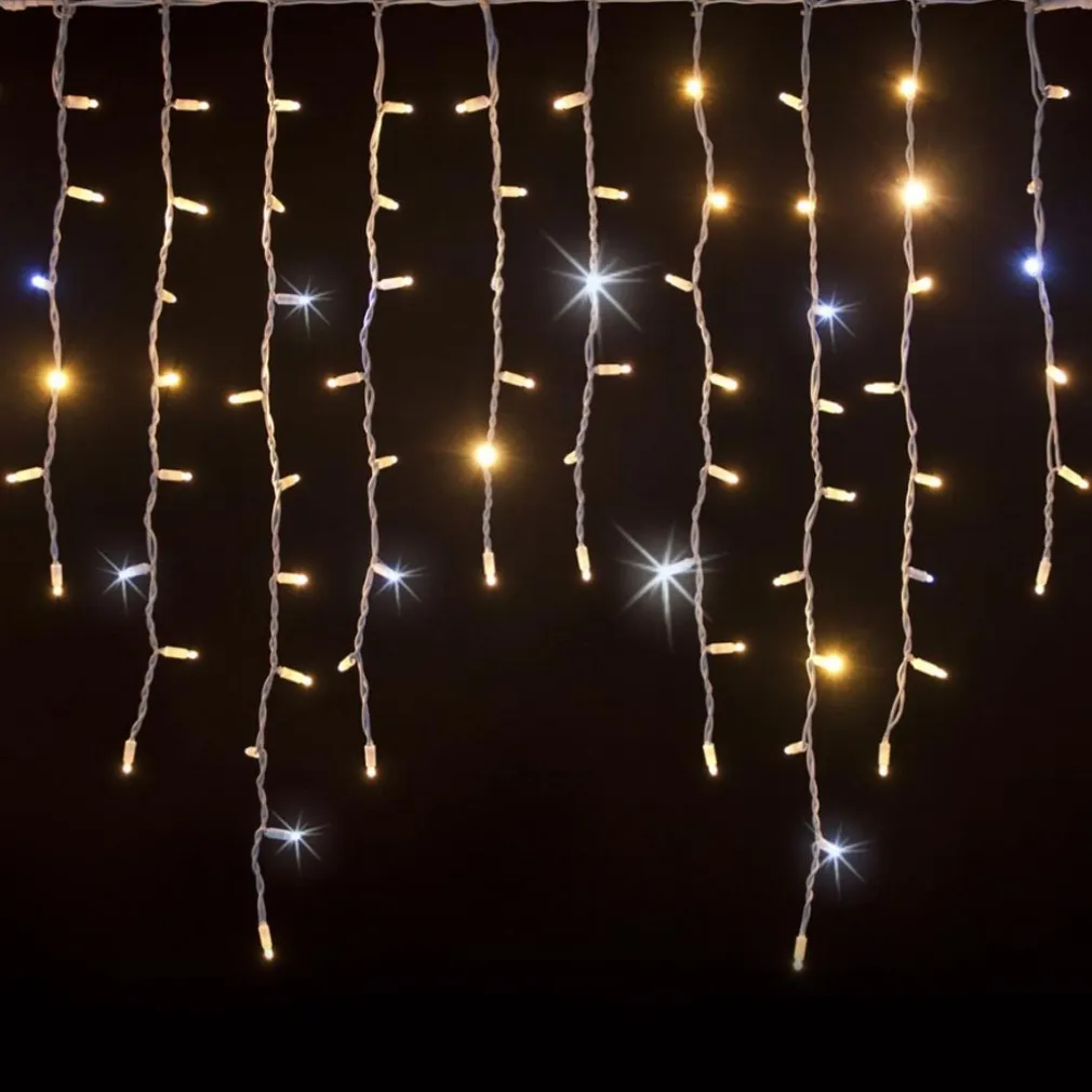 TENDA LUMINOSA NATALIZIA 150 LED CON FLASH BIANCO CALDO 3MT ESTERNO PROLUNGABILE