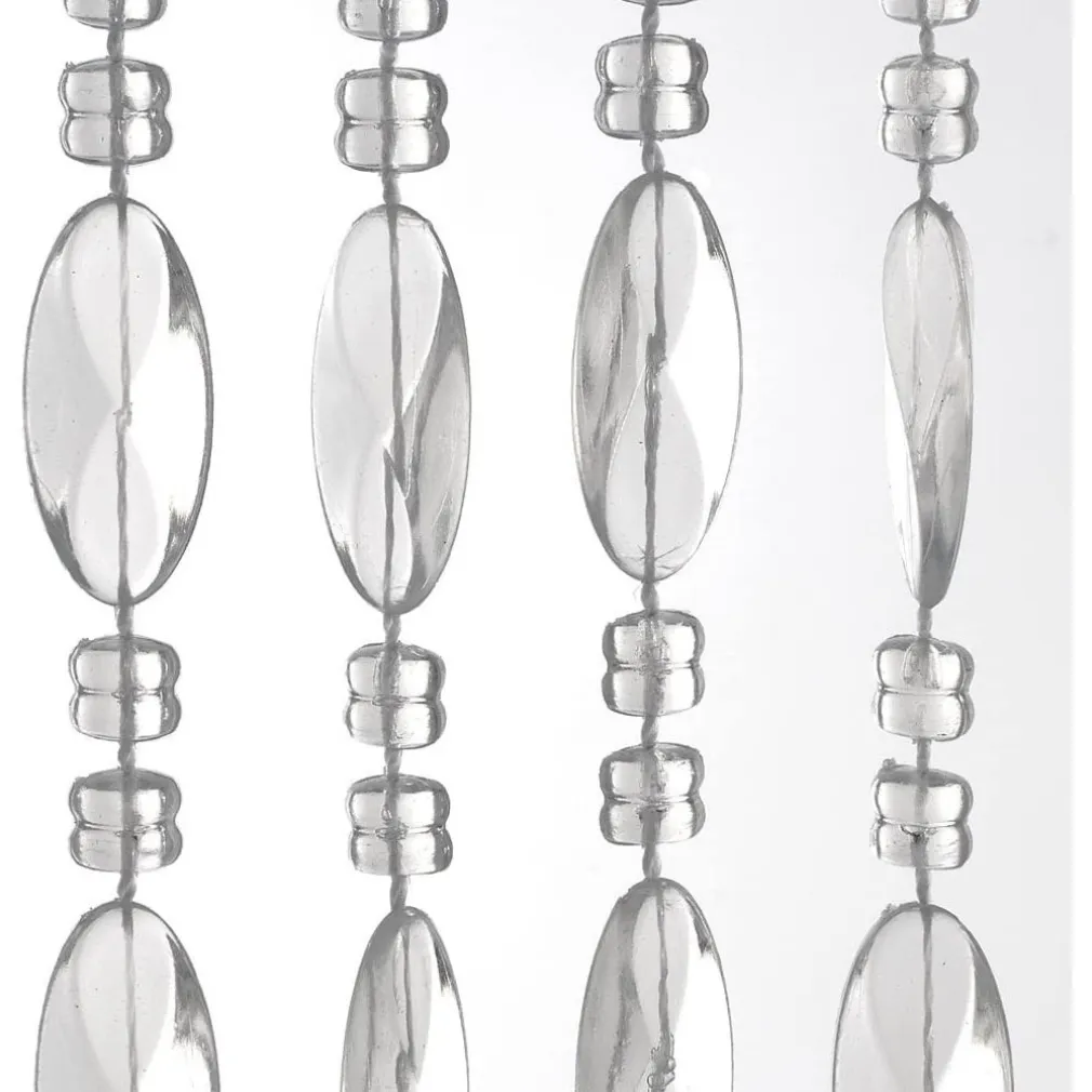 TENDA MOSCHIERA ANTIMOSCHE CON FILI PERLINE TRASPARENTE IN PVC 100X220CM TPL52 017339