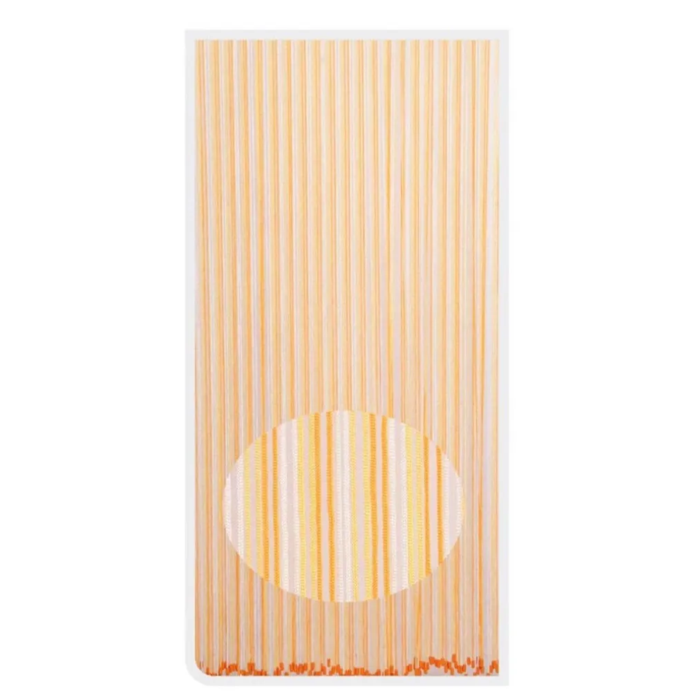 TENDA MOSCHIERA ANTIMOSCHE CON CORDONCINO BICOLORE ARANCIO BIANCO 120X230 CM TPL86 017395