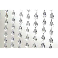 TENDA MOSCHIERA ANTIMOSCHE CON PERLINE GRANDI TRASPARENTE IN PVC 120X230CM TPL73 017399