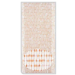 TENDA MOSCHIERA CON FILI PERLINE COLORE MARRONE IN PVC 100X220 CM DECORO TPL10 017330