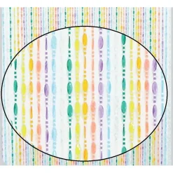 TENDA MOSCHIERA CON FILI PERLINE DECORO MULTICOLORE IN PVC 120X230CM TPL07 017337