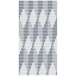 TENDA MOSCHIERA CON PIASTRINE BICOLORE BIANCO-GRIGIA IN PVC 120X230CM TPL71 017346