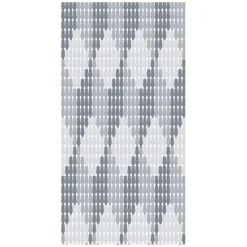 TENDA MOSCHIERA CON PIASTRINE BICOLORE BIANCO-GRIGIA IN PVC 140X230 CM TPL72 017391