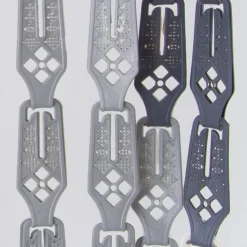 TENDA MOSCHIERA CON PIASTRINE BICOLORE BIANCO-GRIGIA IN PVC 140X230 CM TPL72 017391