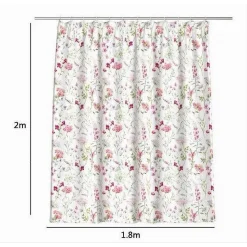 TENDA PER DOCCIA ANTIMUFFA IMPERMEABILE 180X200CM CON 12 ANELLI BAGNO FIORI 69916