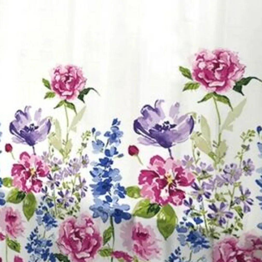 TENDA PER DOCCIA BAGNO STAMPA GARDEN FIORI FLOREALE 240X200CM CON 12 GANCI 87570