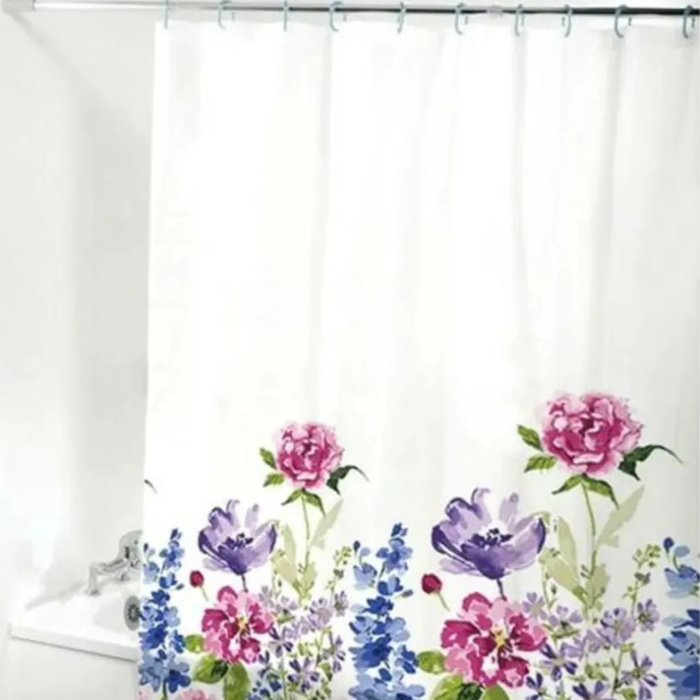 TENDA PER DOCCIA BAGNO STAMPA GARDEN FIORI FLOREALE 240X200CM CON 12 GANCI 87570