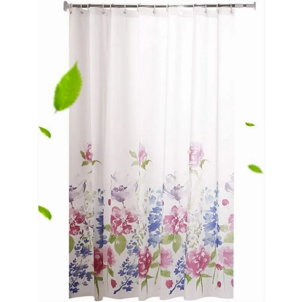 TENDA PER DOCCIA BAGNO STAMPA GARDEN FIORI FLOREALE 180X200CM CON 12 GANCI 87569