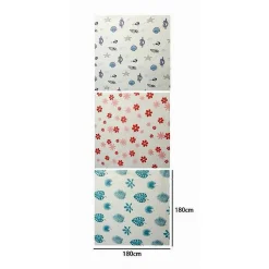 TENDA PER DOCCIA VARIE FANTASIE IMPERMEABILE 180X180CM CON 12 ANELLI BAGNO 59825