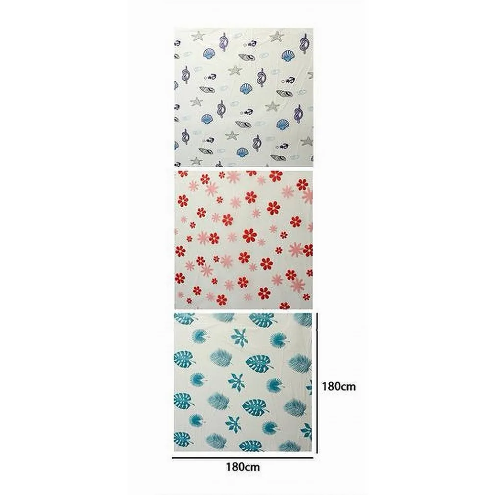 TENDA PER DOCCIA VARIE FANTASIE IMPERMEABILE 180X180CM CON 12 ANELLI BAGNO 59825