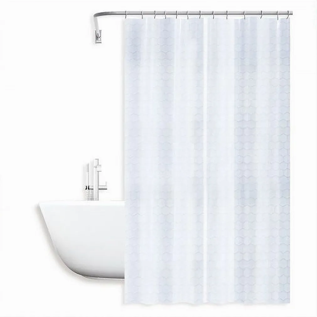 TENDA PER DOCCIA VASCA DA BAGNO EFFETTO 3D A NIDO D'APE 180X200CM 12 GANCI 87601