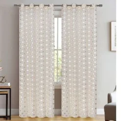 TENDA ROSELLA CUORI PANNELLO SINGOLO 8 BORCHIE PORTA FINESTRA BASTONE 140X280 CM