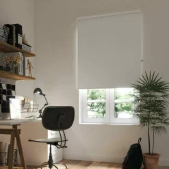 TENDA RULLO OSCURANTE 60X175CM BIANCO CON CATENINA TENDE PARASOLE FINESTRA CASA