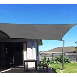 TENDA VELA OMBREGGIANTE PARASOLE DA ESTERNO TERRAZZE GIARDINO PATIO QUADRATA 4 X 4 MT