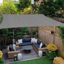 TENDA VELA OMBREGGIANTE PARASOLE DA ESTERNO TERRAZZE GIARDINO PATIO QUADRATA 4 X 4 MT