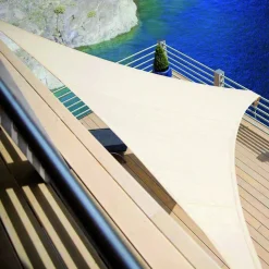 TENDA VELA OMBREGGIANTE PARASOLE DA ESTERNO TERRAZZE GIARDINO TRIANGOLARE 5X5X5MT 6625034