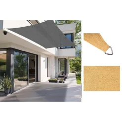 TENDA VELA OMBREGGIANTE PARASOLE DA ESTERNO TERRAZZE GIARDINO RETTANGOLARE 2X3MT 6625046