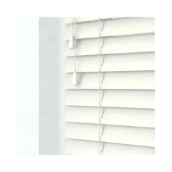 TENDA VENEZIANA DA INTERNO CASA PARA SOLE EFFETTO LEGNO COLORE BIANCO 180X175CM