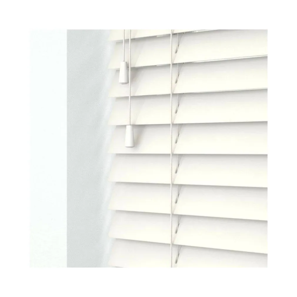 TENDA VENEZIANA DA INTERNO CASA PARA SOLE EFFETTO LEGNO COLORE BIANCO 100X175CM