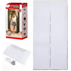 TENDA ZANZARIERA MAGNETICA PER PORTE 140 X 240 CM STANDARD UNIVERSALE BIANCA