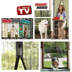 TENDA ZANZARIERA MAGNETICA CON MAGNETE INSETTI MOSCHE ZANZARE CASA 2 X 1 MT