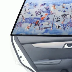 TENDINA PARASOLE A RULLO 58 X 125 CM TEMA SPAZIO PER AUTO FINESTRINI PARABREZZA