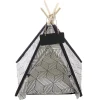 TEPEE LETTO CUSCINO LAVAGNA RIMOVIBILE LAVABILE PORTATILE PER ANIMALI 60X60X90CM