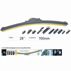 TERGICRISTALLO MULTI ATTACCO PER AUTO UNIVERSALE 28” / 700MM SPAZZOLA TER-UNV016