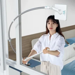 TERGIVETRO PER PULIZIA VETRI FINESTRE INTERNI ESTERNI REGOLABILE IN MICROFIBRA LUNGO MANICO