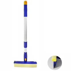 TERGIVETRO RASCHIETTO ALLUNGABILE VETRI GRANDI MANICO TELESCOPICO TESTA ROTANTE