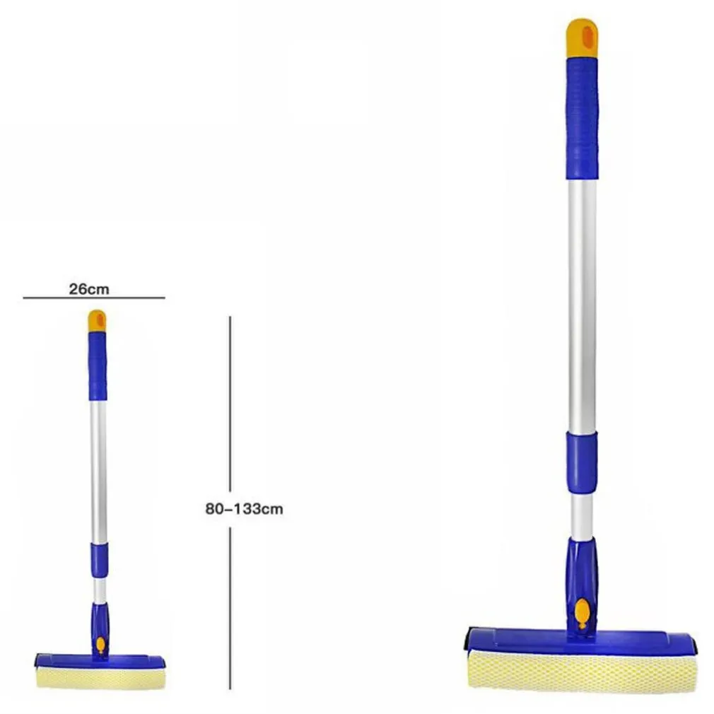 TERGIVETRO RASCHIETTO ALLUNGABILE VETRI GRANDI MANICO TELESCOPICO TESTA ROTANTE
