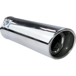 TERMINALE DI SCARICO DIAMETRO 30-45MM LUNGHEZZA 160MM COPERTURA CROMATA MARMITTA