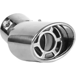 TERMINALE DI SCARICO MARMITTA UNIVERSALE POSTERIORE 62MM IN ACCIAIO SILENZIATORE