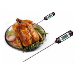 TERMOMETRO DA CUCINA DIGITALE CON LETTURA ISTANTANEA DISPLAY LCD SONDA LUNGA
