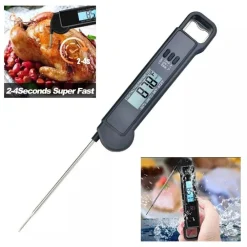 TERMOMETRO DA CUCINA DIGITALE CON SONDA ALIMENTI BEVANDE -50° A 300° C TP-660