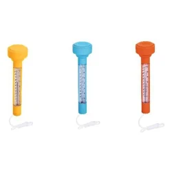 TERMOMETRO GALLEGGIANTE PISCINA CON CORDICELLA DISPLAY 3 COLORI ASSORTITI 58697