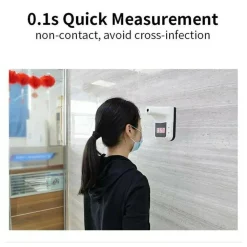 TERMOSCANNER IR INFRAROSSI TERMOMETRO DIGITALE AUTONOMO DA PARETE MURO FEBBRE