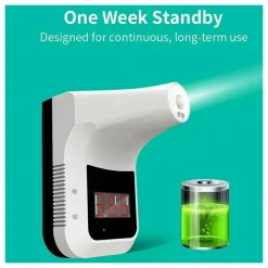 TERMOSCANNER IR INFRAROSSI TERMOMETRO DIGITALE AUTONOMO DA PARETE MURO FEBBRE