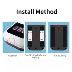 TERMOSCANNER IR INFRAROSSI TERMOMETRO DIGITALE AUTONOMO DA PARETE MURO FEBBRE