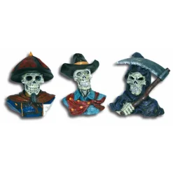 TESCHIO CON BUSTO PER UN'ATMOSFERA SPETTRALE NEL TUO ACQUARIO - ACCESSORI UNICI