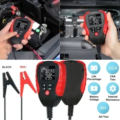 TESTER BATTERIA AUTO PROFESSIONALE 12V ANALIZZATORE DIGITALE DISPLAY LCD FS-21946