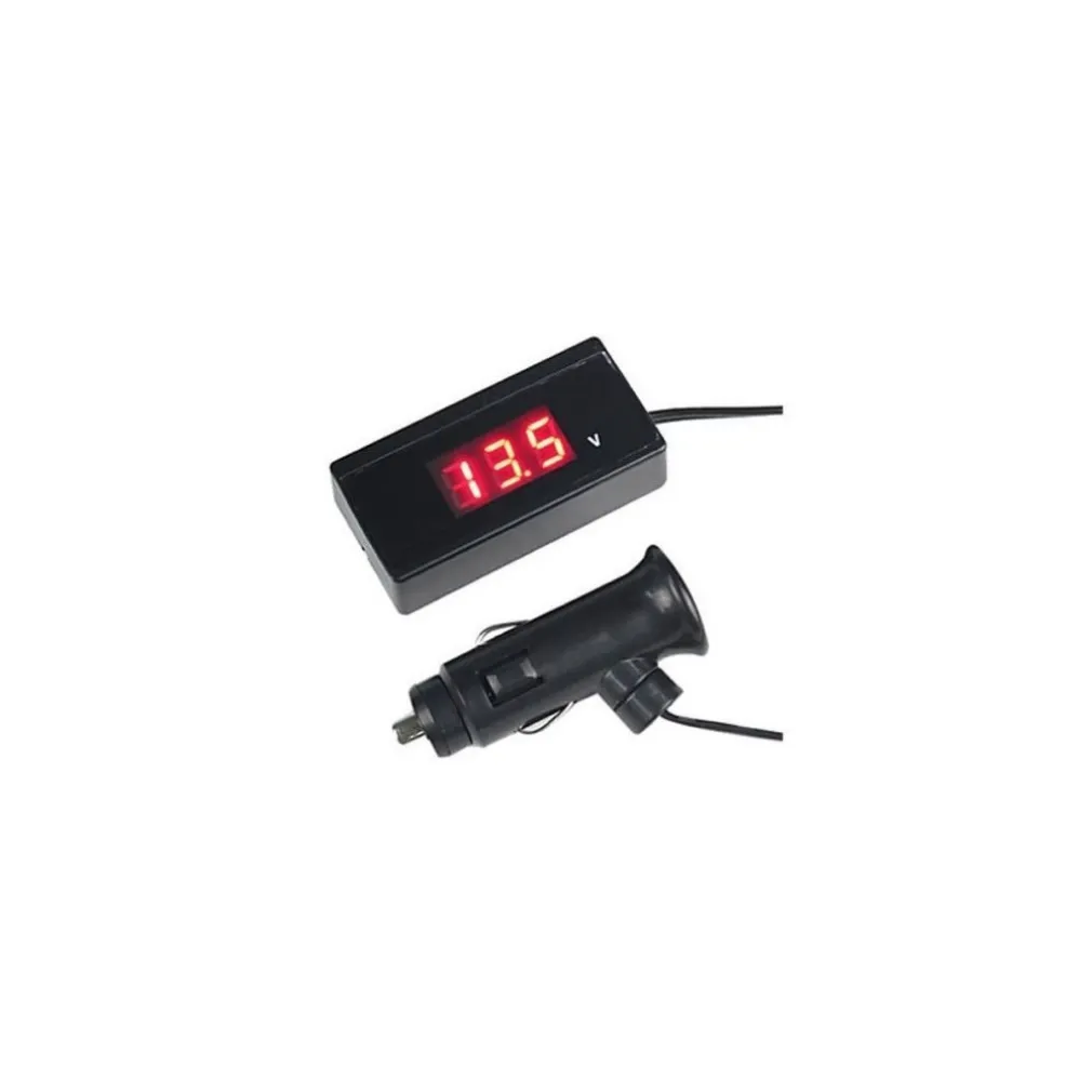 TESTER DIGITALE TENSIONE BATTERIA AUTO CAMPER MOTO LUCE LED VOLTIMETRO VOLTMETRO