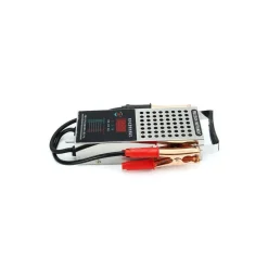 TESTER PORTATILE PER CONTROLLO BATTERIA AUTO MOTO DA 125 AMP A 6V E 12V CON CAVI