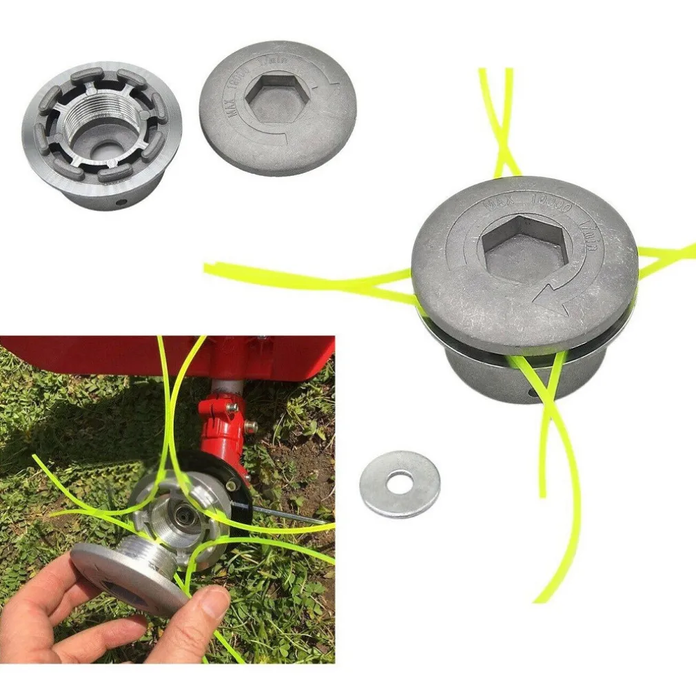 TESTINA IN ALLUMINIO UNIVERSALE PER DECESPUGLIATORE TOSAERBA TAGLIAERBA 4 FILI