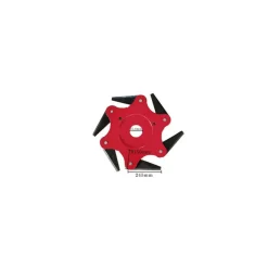 TESTINA RICAMBIO PER RASAERBA CON 6 LAME IN ACCIAIO CATENA DECESPUGLIATORE ERBA